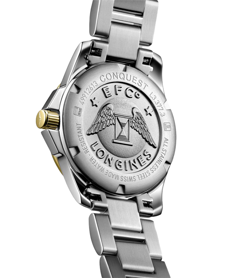 Часы Longines Conquest L3.377.3.87.7 — кварцевые, металл сталь