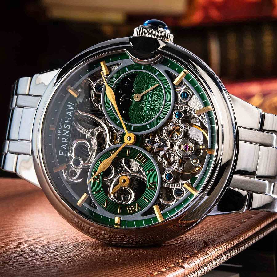 Часы Earnshaw Barallier ES-8242-66 — металл сталь, Англия
