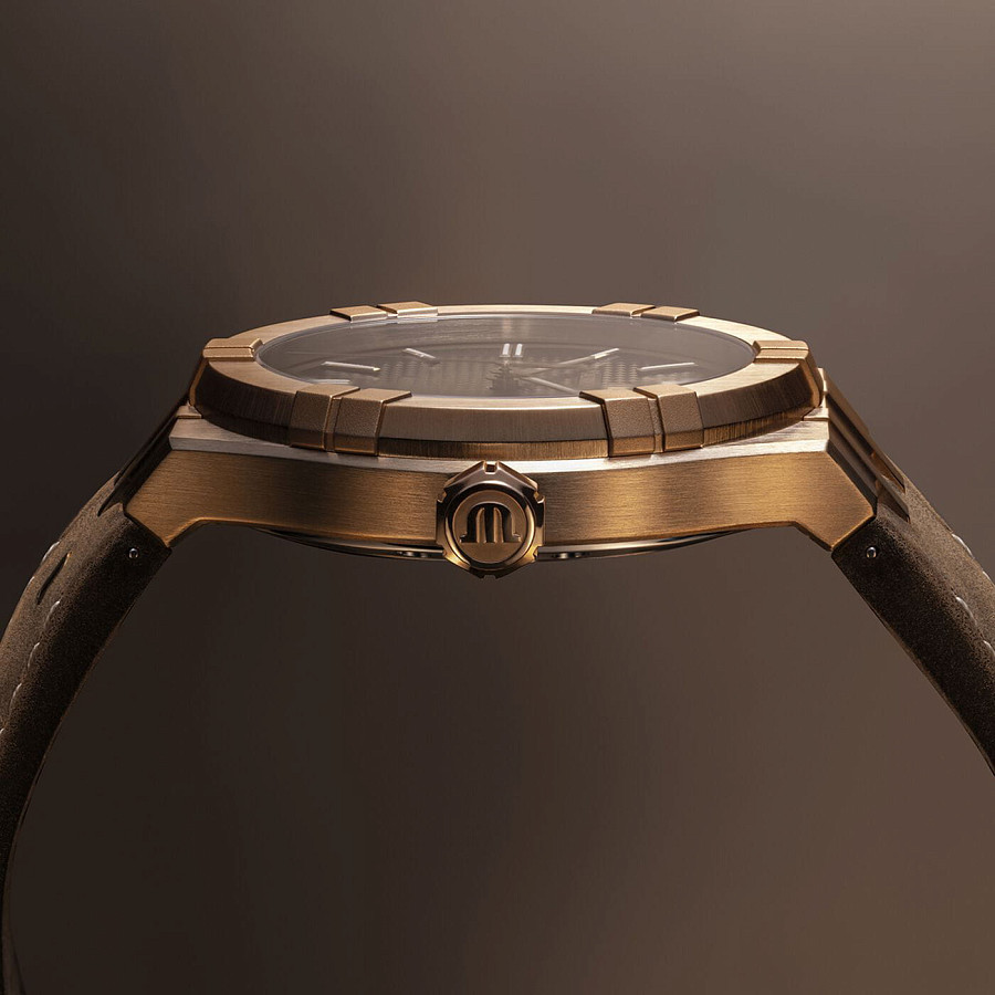 Часы Maurice Lacroix Aikon Automatic Bronze AI6008-BRZ01-730-3 — механические, бронза