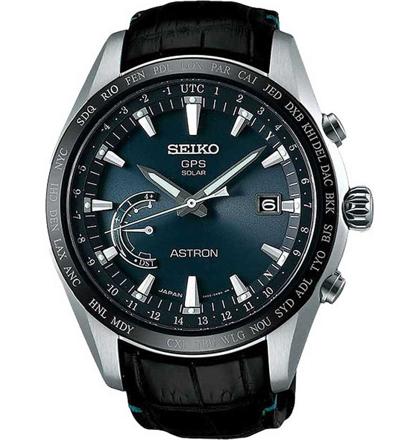 Часы Seiko Astron GPS Solar SSE115J1 — мужские, черный