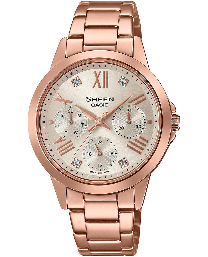 Часы Casio Sheen SHE-3516PG-9AUEF — женские, серебристый