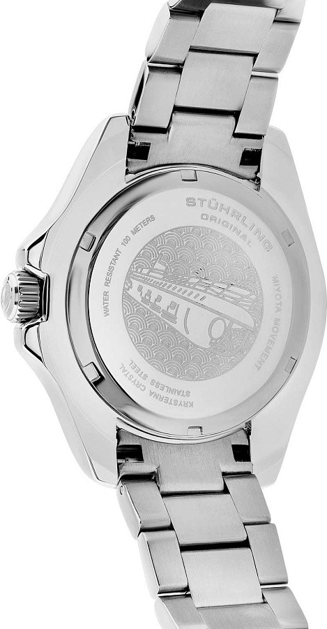 Часы Stuhrling Depthmaster 3950A.2 — сталь металл, США