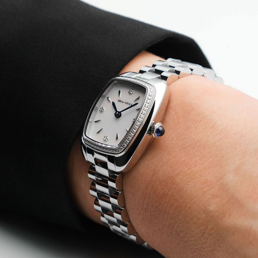 Часы Seagull Vintage 816.17.1081L — перламутровый, металл сталь