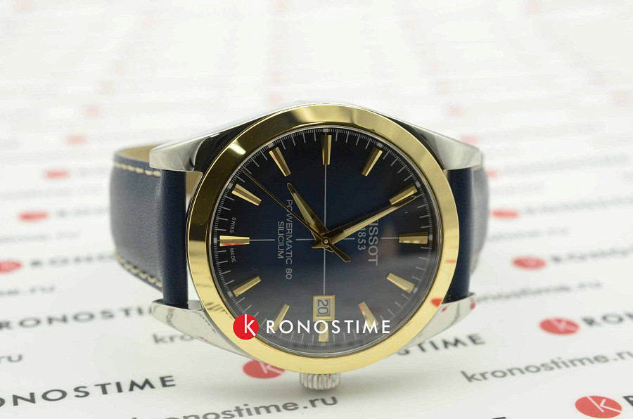 Часы Tissot Gentleman Powermatic 80 Silicium 18K Gold T927.407.46.041.01 — Швейцария, механические