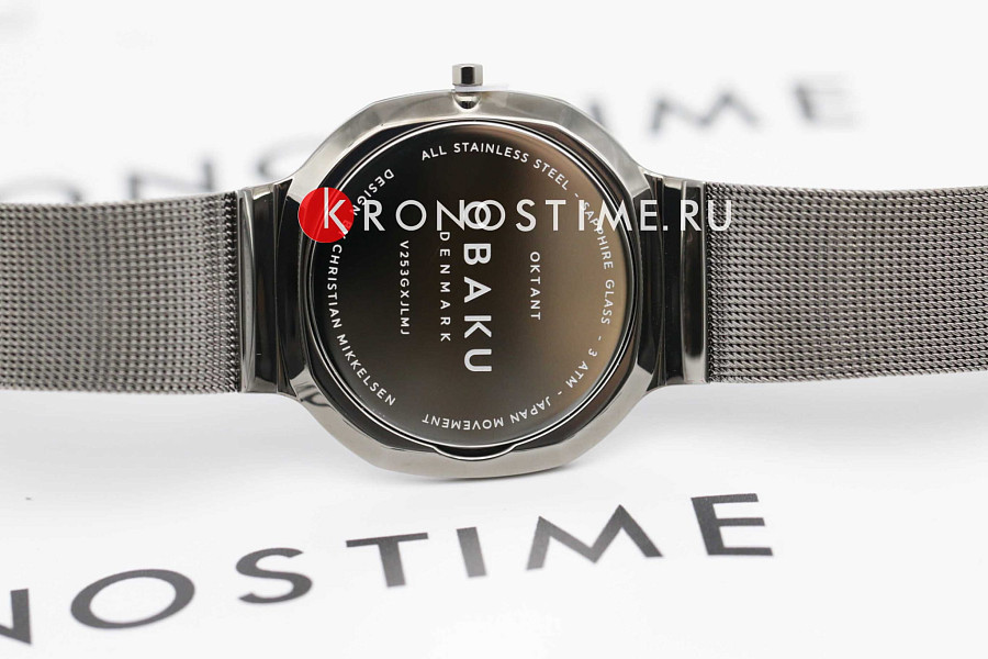 Часы Obaku Oktant V253GXJLMJ — сталь металл, Дания