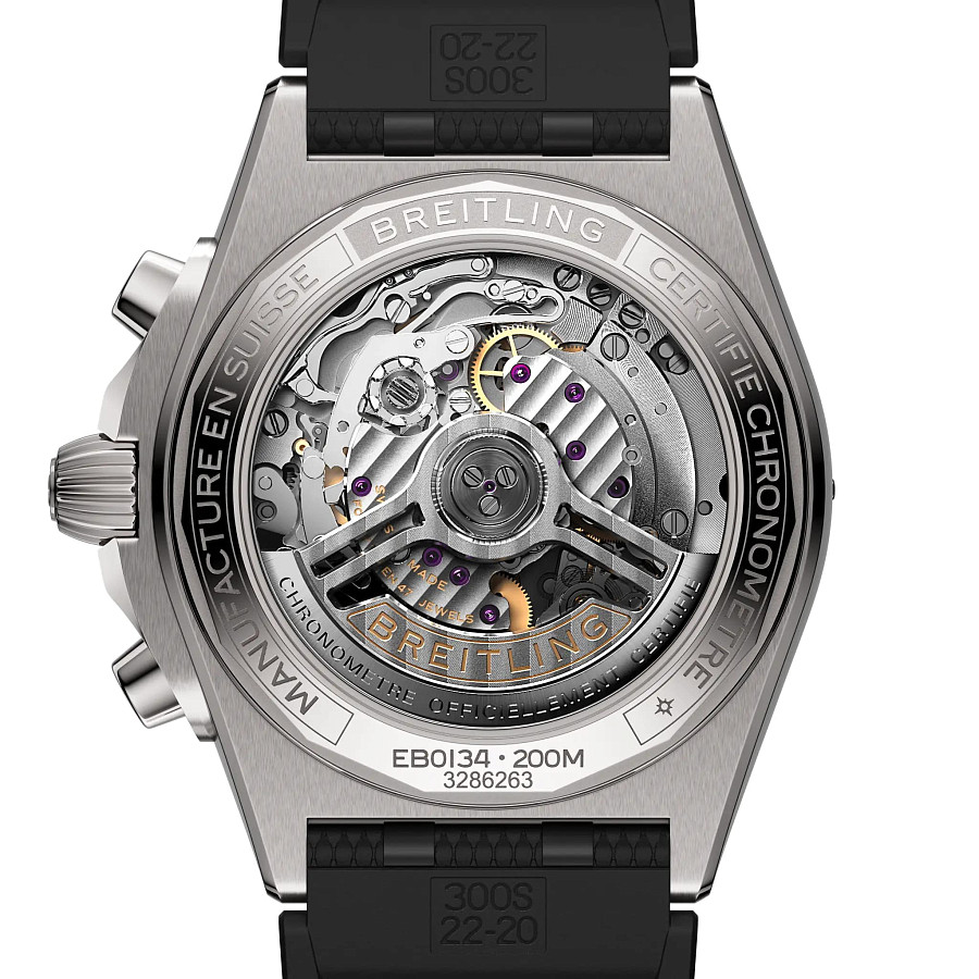 Часы Breitling Chronomat B01 42 EB0134101M1S1 — каучук, мужские