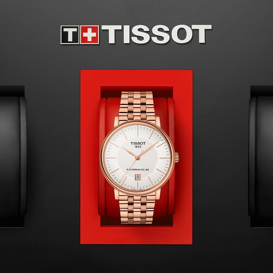 Часы Tissot Carson Powermatic 80 T122.407.33.031.00 — сталь c pvd покрытием, мужские