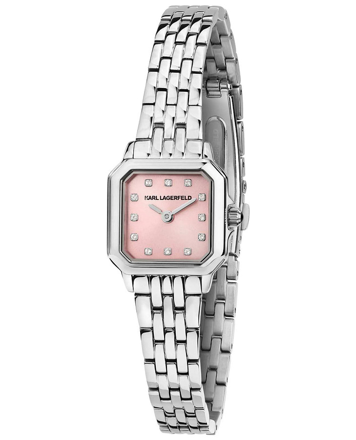 Часы Karl Lagerfeld Icon Square Mini R0553111507 — женские, розовый