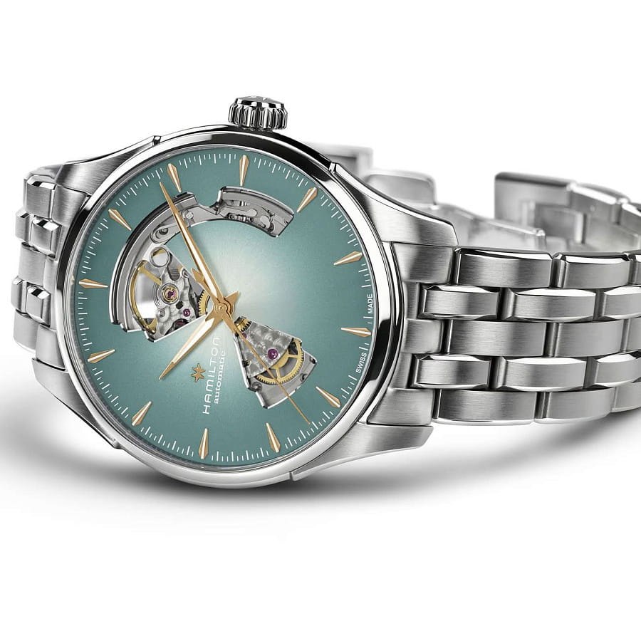 Часы Hamilton Jazzmaster Open Heart Auto H32675141 — механические, металл сталь
