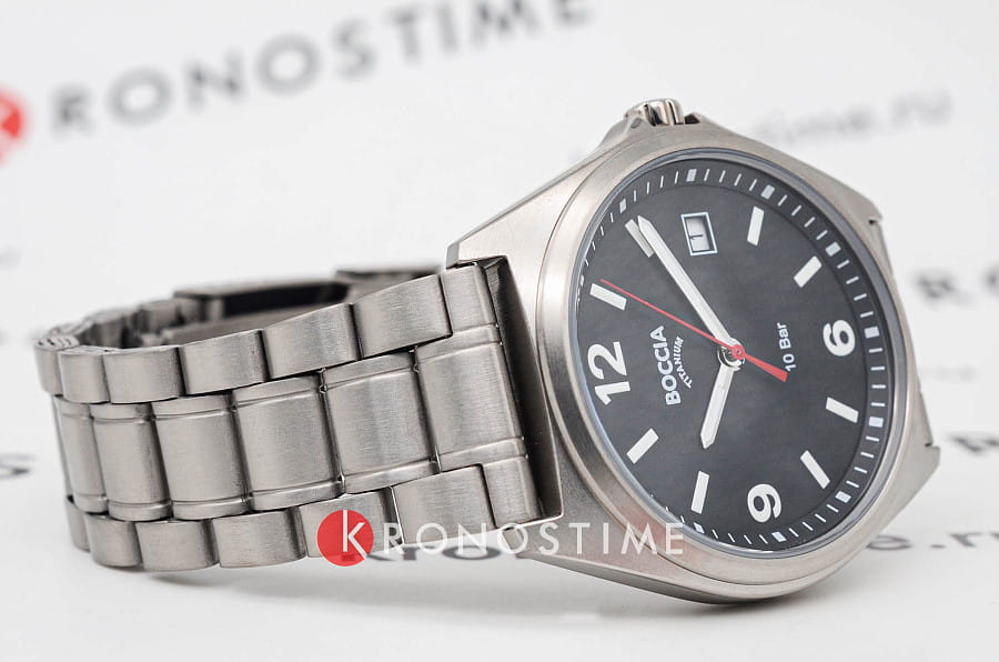 Часы Boccia Titanium 3663-01 — титан, Германия