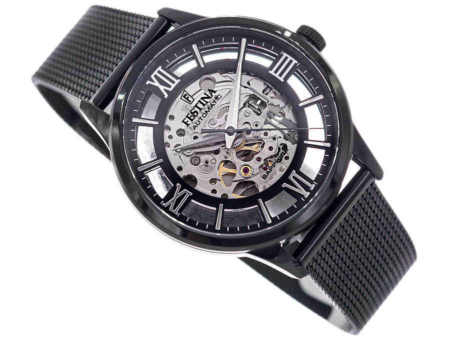 Часы Festina Automatic F20535/1 — черный, сталь металл