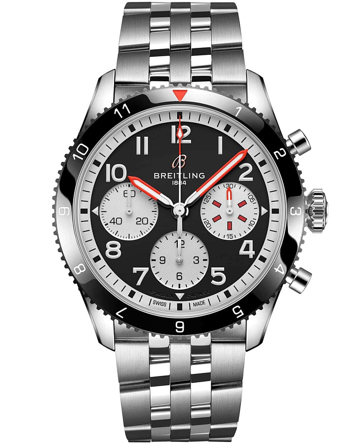Часы Breitling Classic Avi Chronograph 42 Mosquito Y233801A1B1A1 — мужские, черный