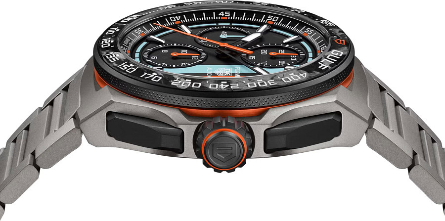 Часы TAG Heuer Formula 1 Chronograph x Gulf CBZ208B.BF0009 — титан, Швейцария