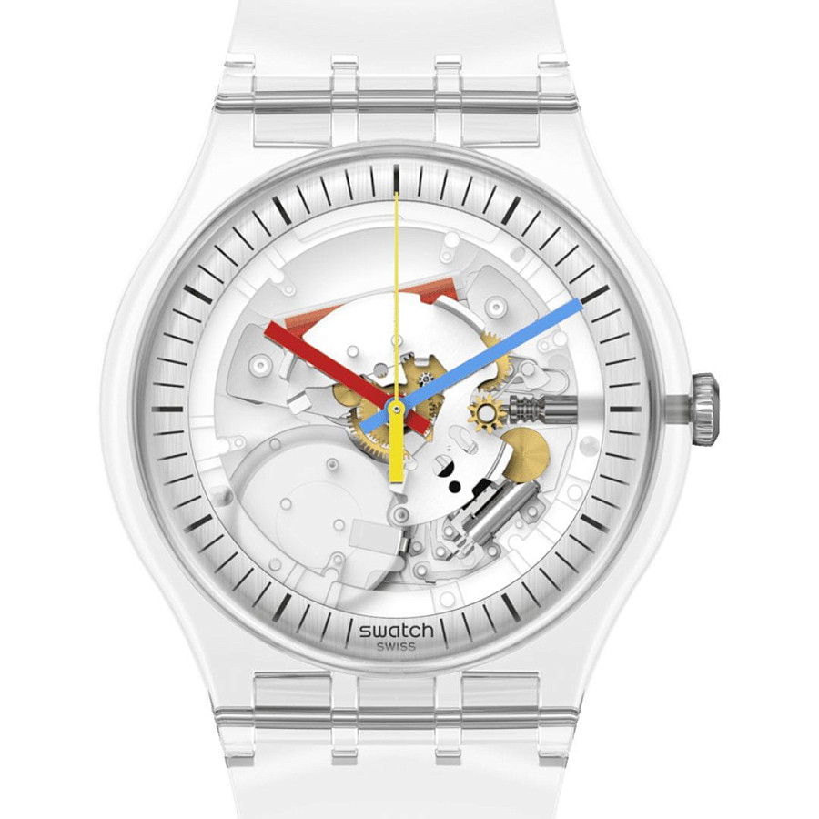 Часы Swatch New Gent Biosourced SO29K100 — кварцевые, пластик