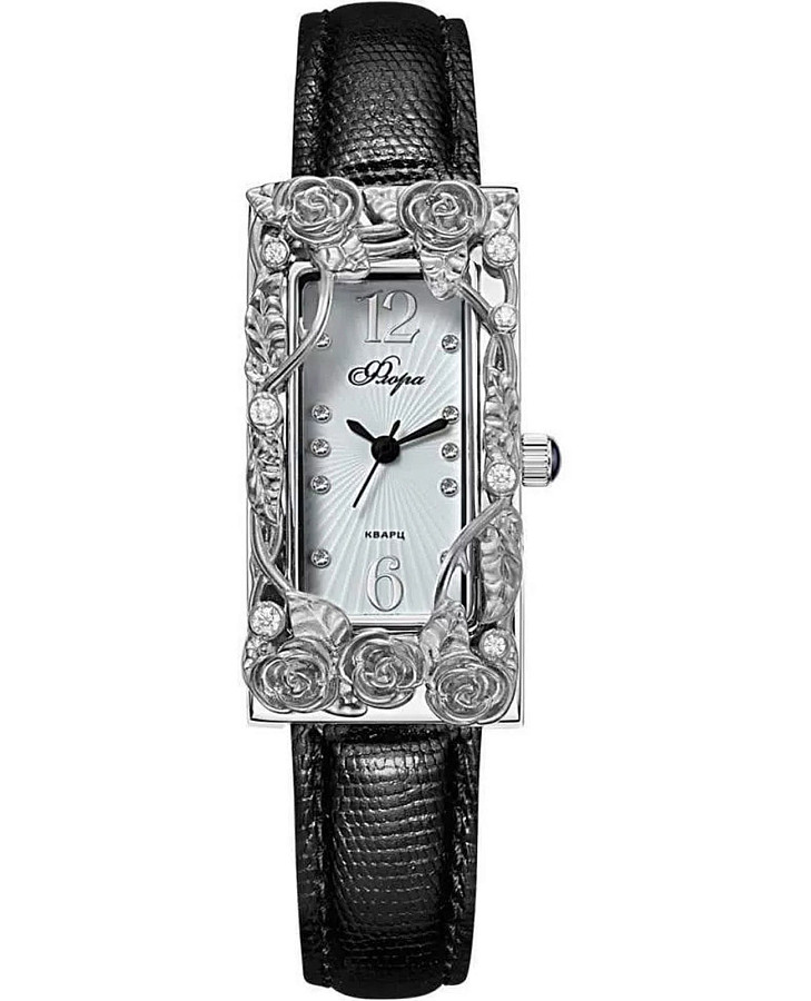 Часы УЧЗ Flora 1232S5-A1L1 Ванесса-1 — женские, белый
