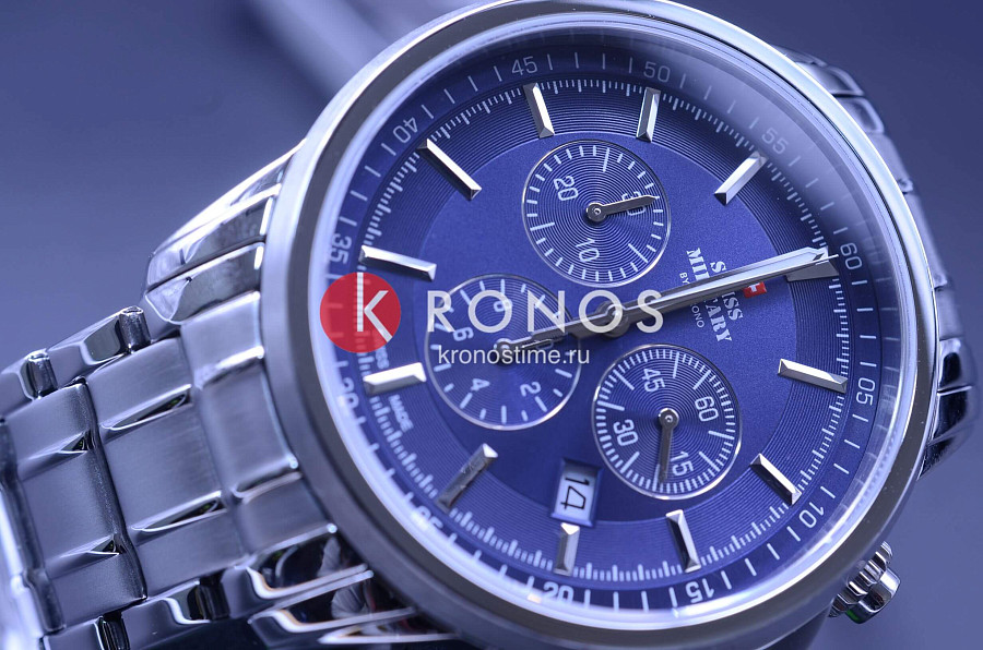 Часы Swiss Military by Chrono SM34052.03 — мужские, нержавеющая сталь