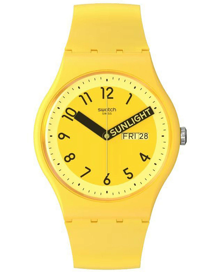 Часы Swatch New Gent Biosourced SO29J702 — женские, желтый