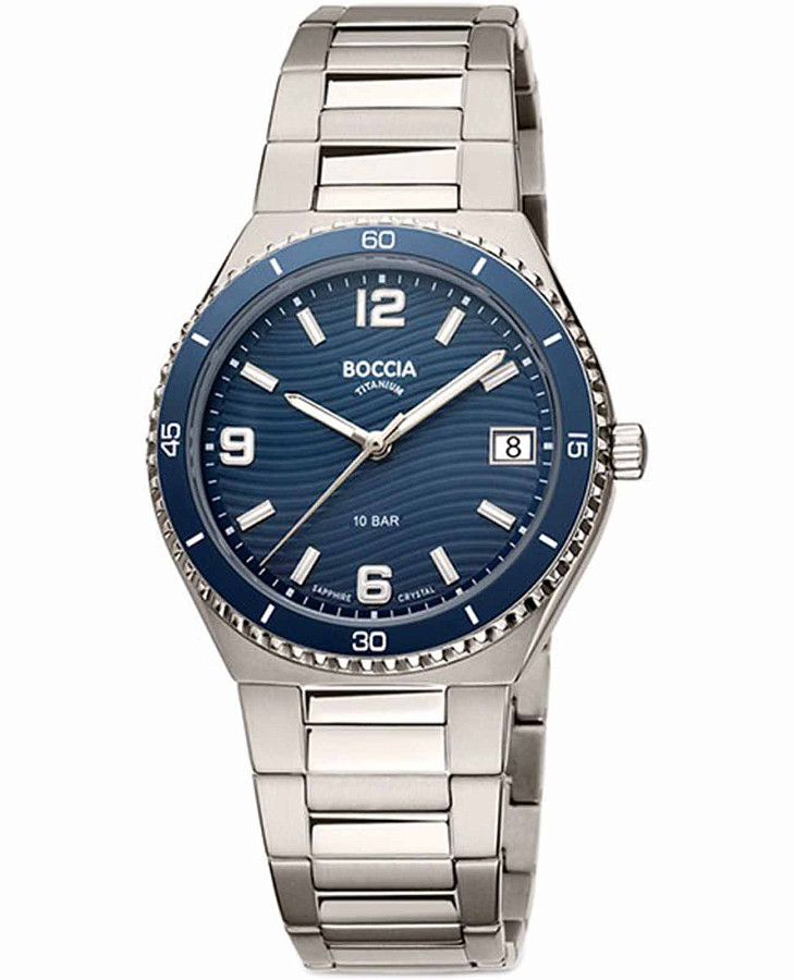 Часы Boccia Titanium Circle-Oval 3367-02 — женские, синий