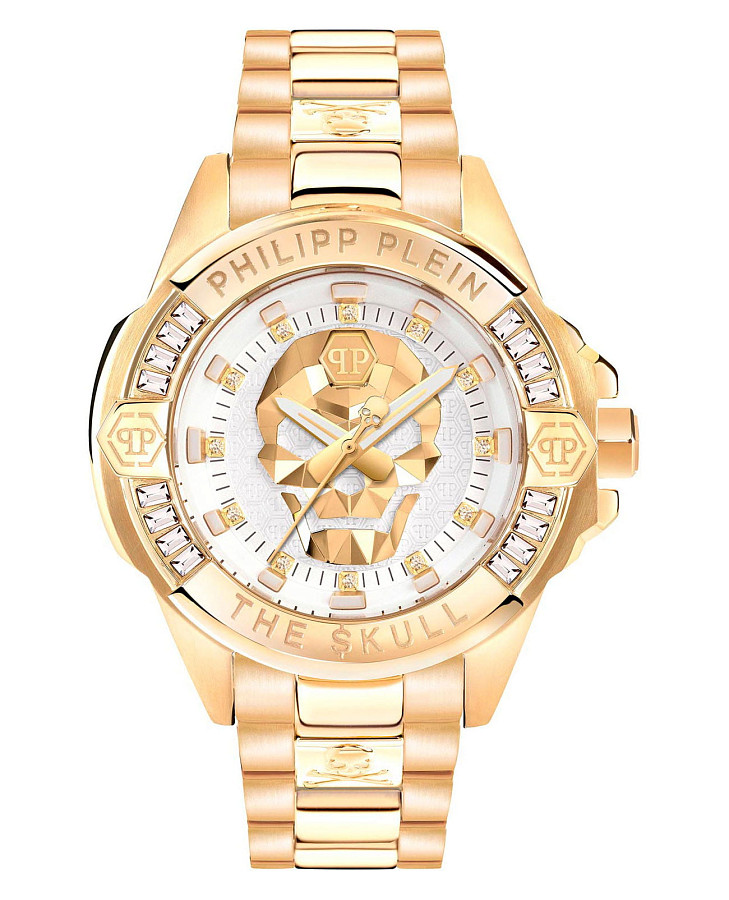 Часы Philipp Plein The Skull PWNAA0722 — мужские, белый