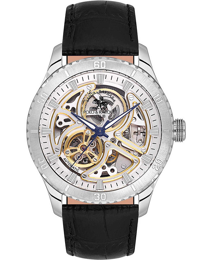 Часы Santa Barbara Polo & Racquet Club Luxury SB.1.10573-4 — мужские, серебристый