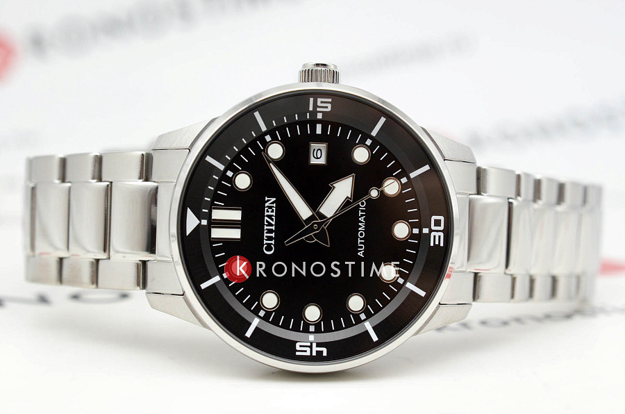 Часы Citizen Automatic NJ0191-83E — механические, сталь металл