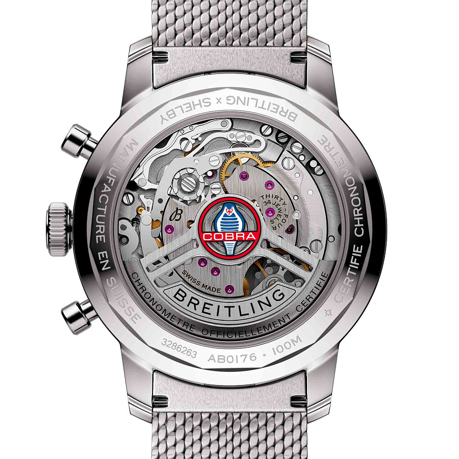 Часы Breitling Top Time B01 Shelby Cobra AB01763A1C1A1 — механические, металл сталь
