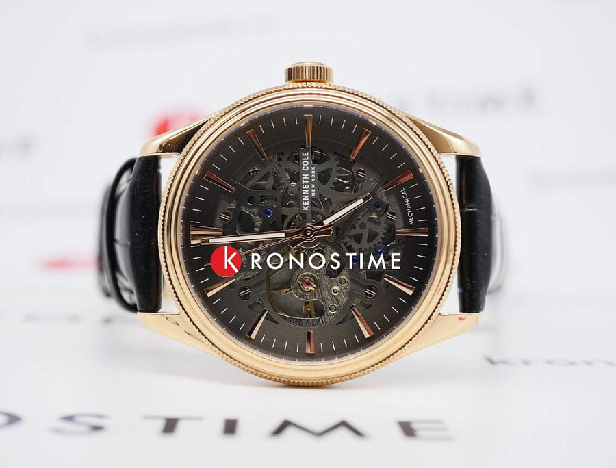 Часы Kenneth Cole Mechanical KCWGE0048904 — механические, металл сталь