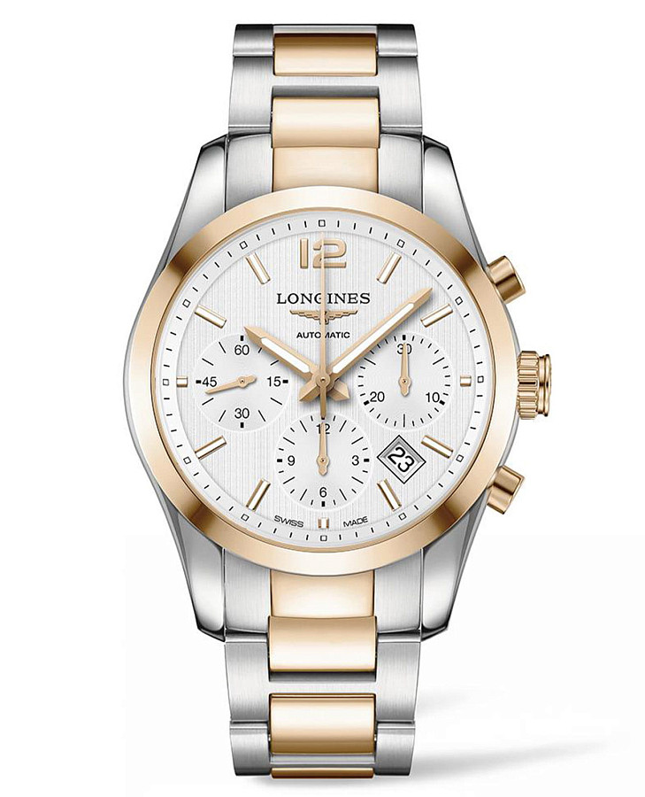 Часы Longines Conquest Classic L2.786.5.76.7 — мужские, белый
