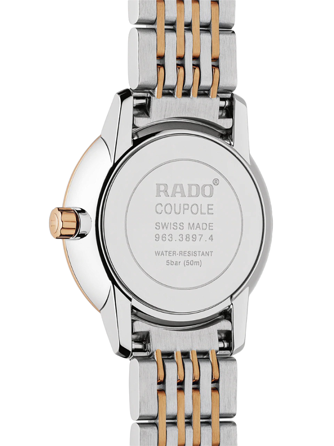 Часы Rado Coupole Classic Diamonds R22897923 — кварцевые, металл сталь