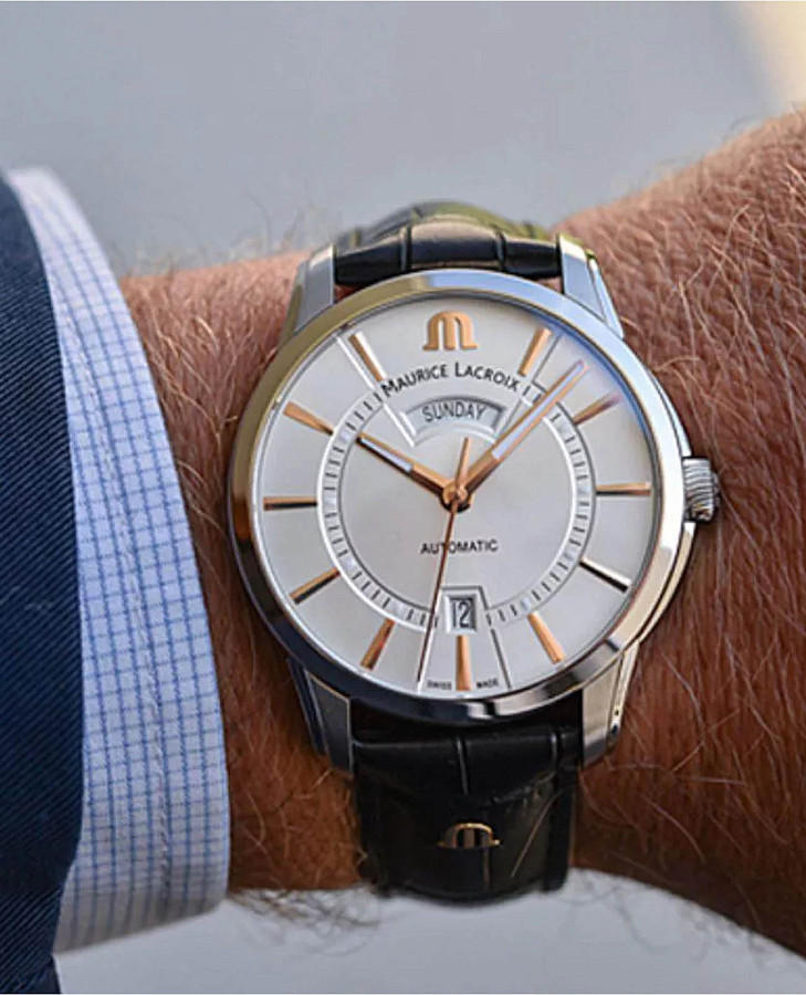 Часы Maurice Lacroix Pontos Day Date PT6358-SS001-230-2 — артикул PT6358-SS001-230-2