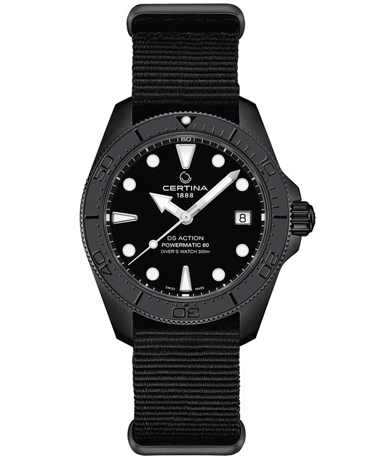 Часы Certina DS Action Diver C048.807.38.051.00 — мужские, черный