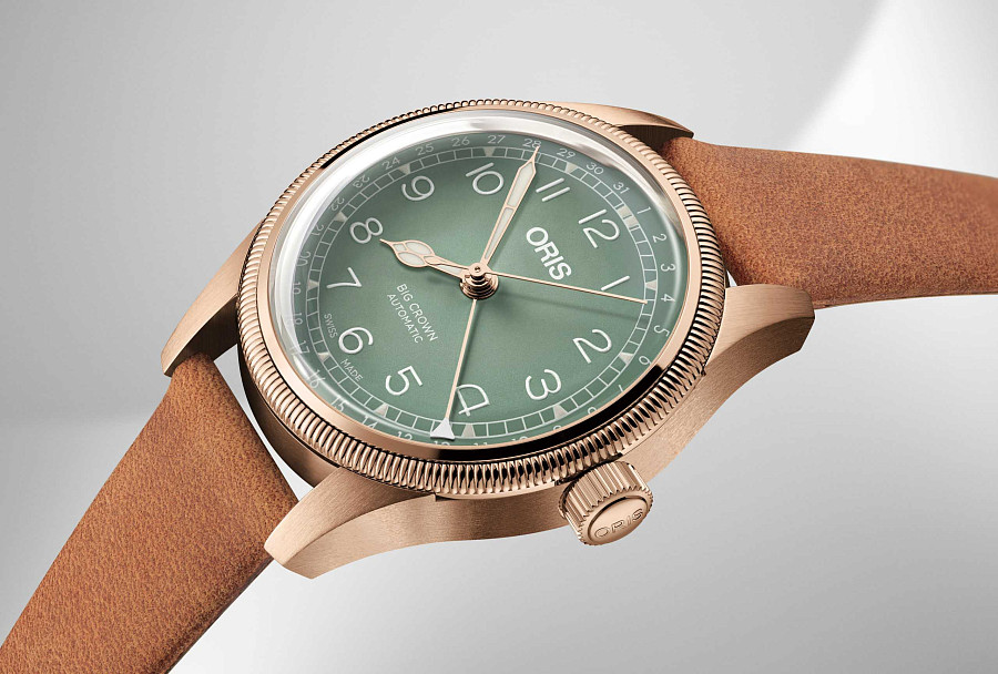 Часы Oris Big Crown Pointer Date Calibre 01 754 7749 3167-07 5 17 66BR — сталь бронза, Швейцария