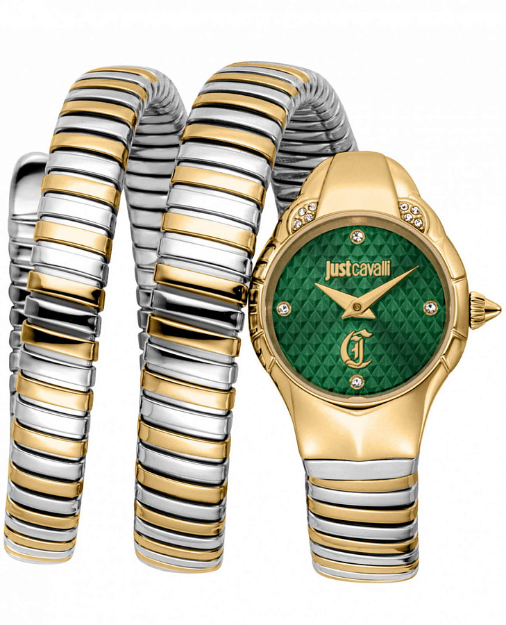 Часы Just Cavalli Amanta JC1L393M0045 — женские, зеленый