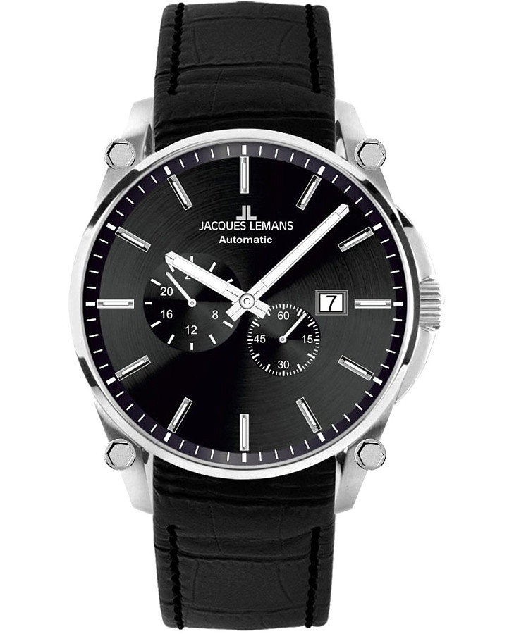 Часы Jacques Lemans Derby 1-2200A — мужские, черный