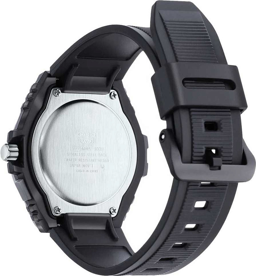 Часы Casio Collection MWA-100H-2A — пластик сталь металл, Япония