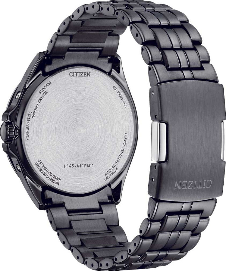 Часы Citizen Radio Controlled CB0294-54E — нержавеющая сталь с pvd-покрытием, мужские