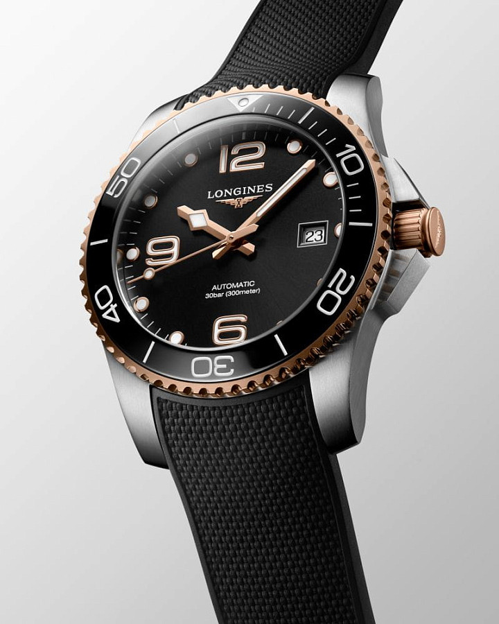 Часы Longines HydroConquest L3.781.3.58.9 — каучук, мужские
