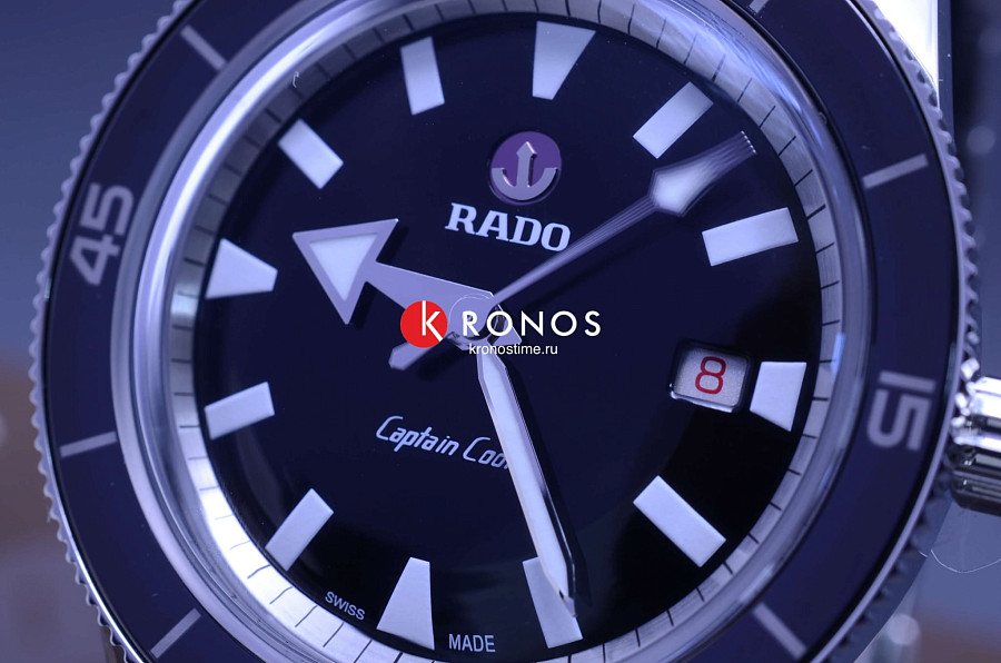 Часы Rado Captain Cook Automatic R32505153 — керамика сталь металл, нержавеющая сталь