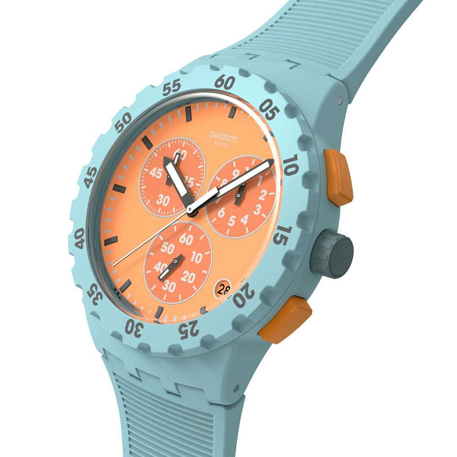 Часы Swatch Chrono 42 Standard SUSL401 — кварцевые, пластик