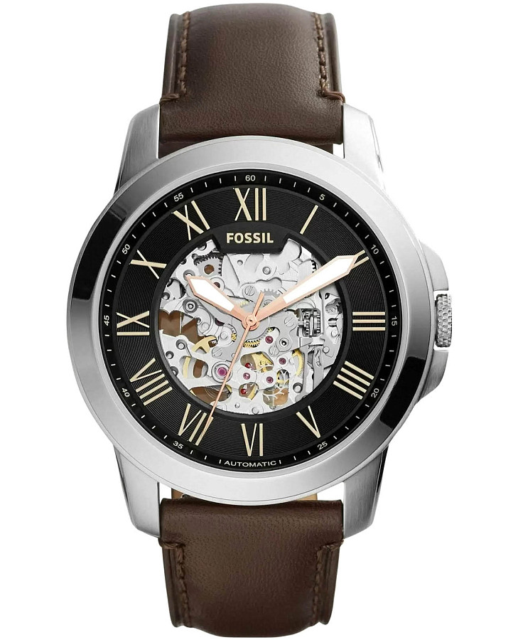 Часы Fossil Grant ME3100 — мужские, серебристый
