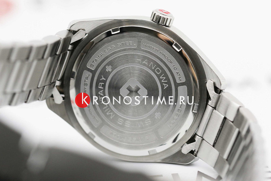 Часы Swiss Military Hanowa Roadrunner SMWGH2200102 — мужские, серебристый