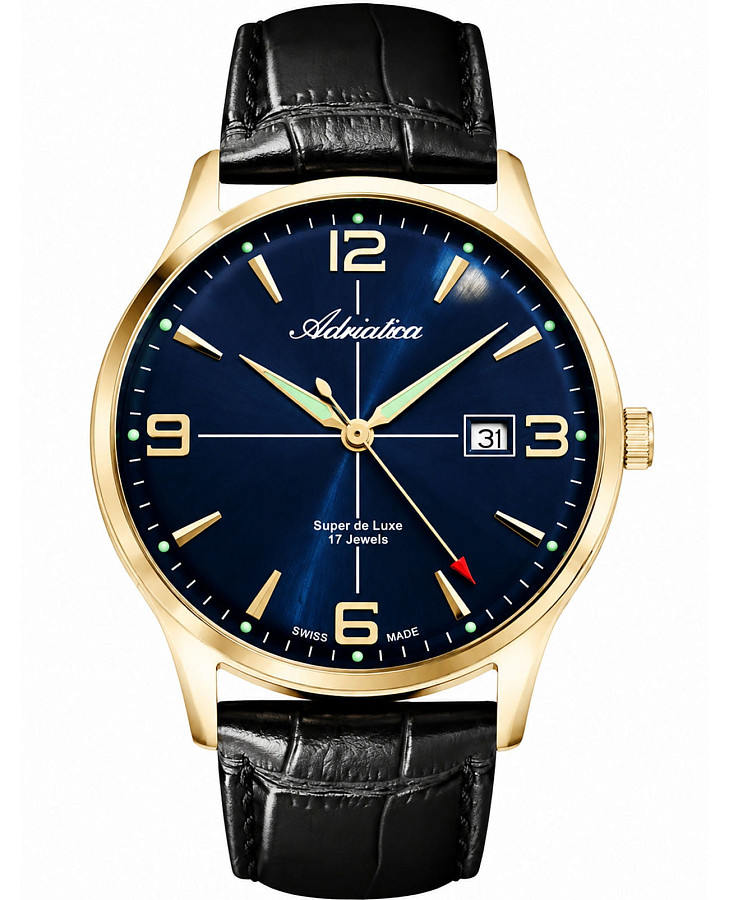 Часы Adriatica A8331.1255M — мужские, синий
