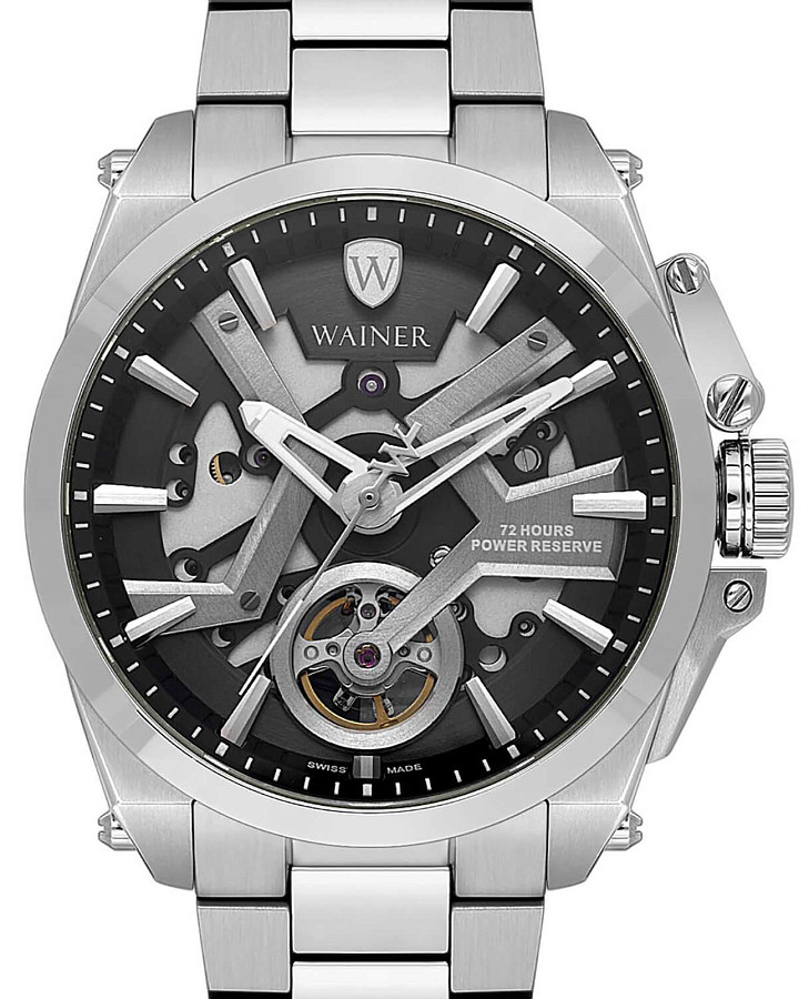 Часы Wainer WA.25250-C — механические, металл сталь