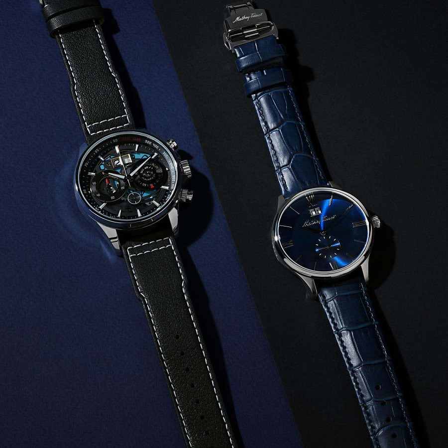 Часы Mathey-Tissot Edmond Quartz H1886QABU — кварцевые, металл сталь