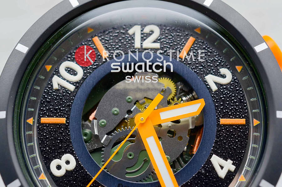 Часы Swatch Big Bold Bioceramic SB03G107 — силикон, мужские