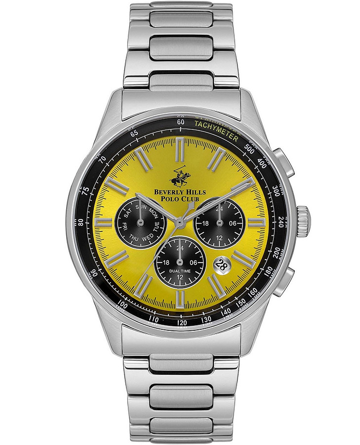 Часы Beverly Hills Polo Club BP3551X.370 — мужские, желтый