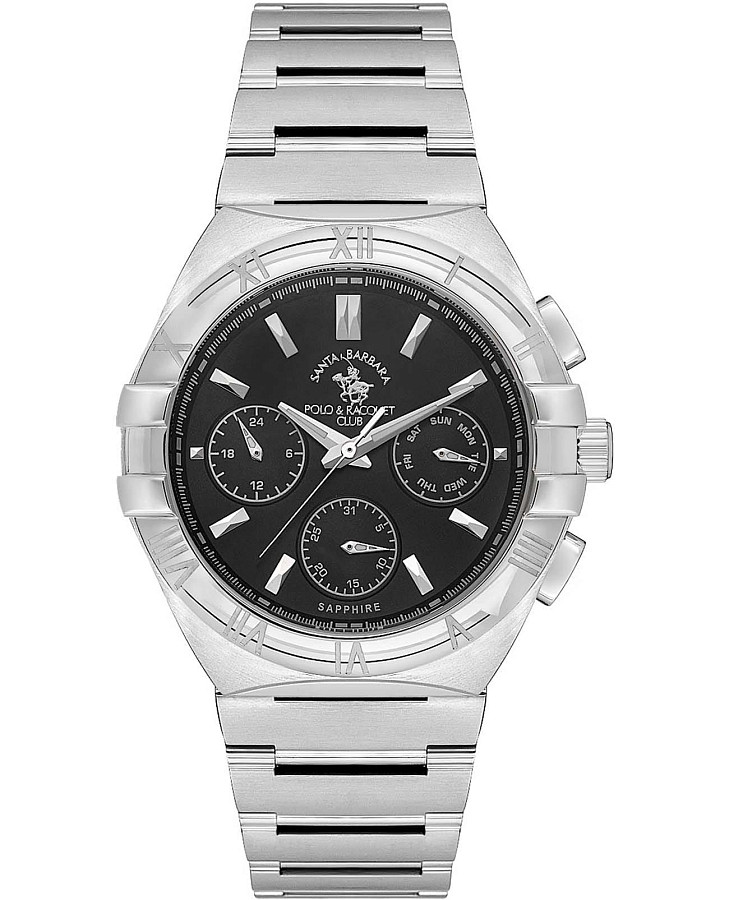 Часы Santa Barbara Polo & Racquet Club Luxury SB.1.10548-1 — мужские, черный