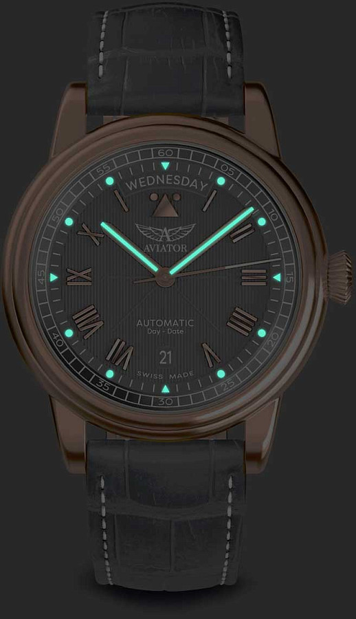 Часы Aviator Douglas Day-Date V.3.35.2.283.4 — Швейцария, механические