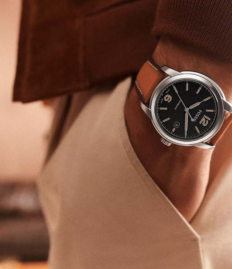 Часы Fossil Heritage ME3233 — механические, металл сталь