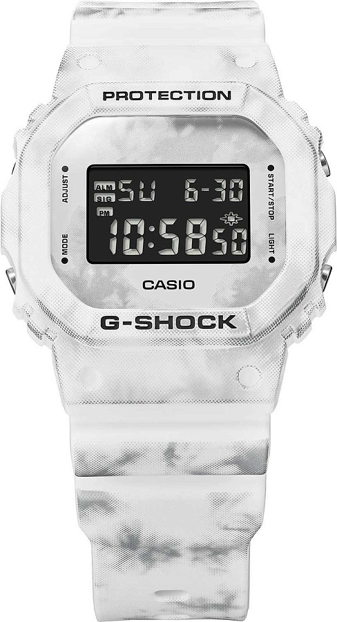 Часы Casio G-Shock DW-5600GC-7 — мужские, белый
